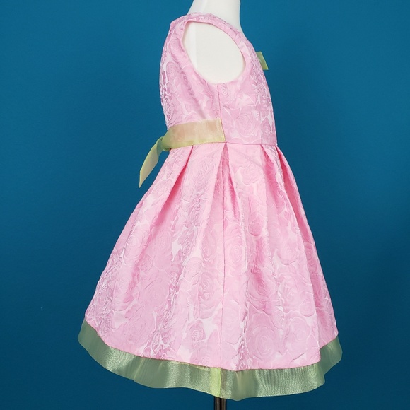 🆕️🎈😊  LITTLE ANGELS by US Angels Brocade Dress // (CHILD) // (NWT) - Picture 4 of 5